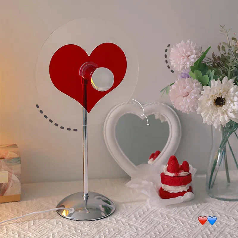 LumiAura | Decorative LED Lamp With Heart-Shaped Glow