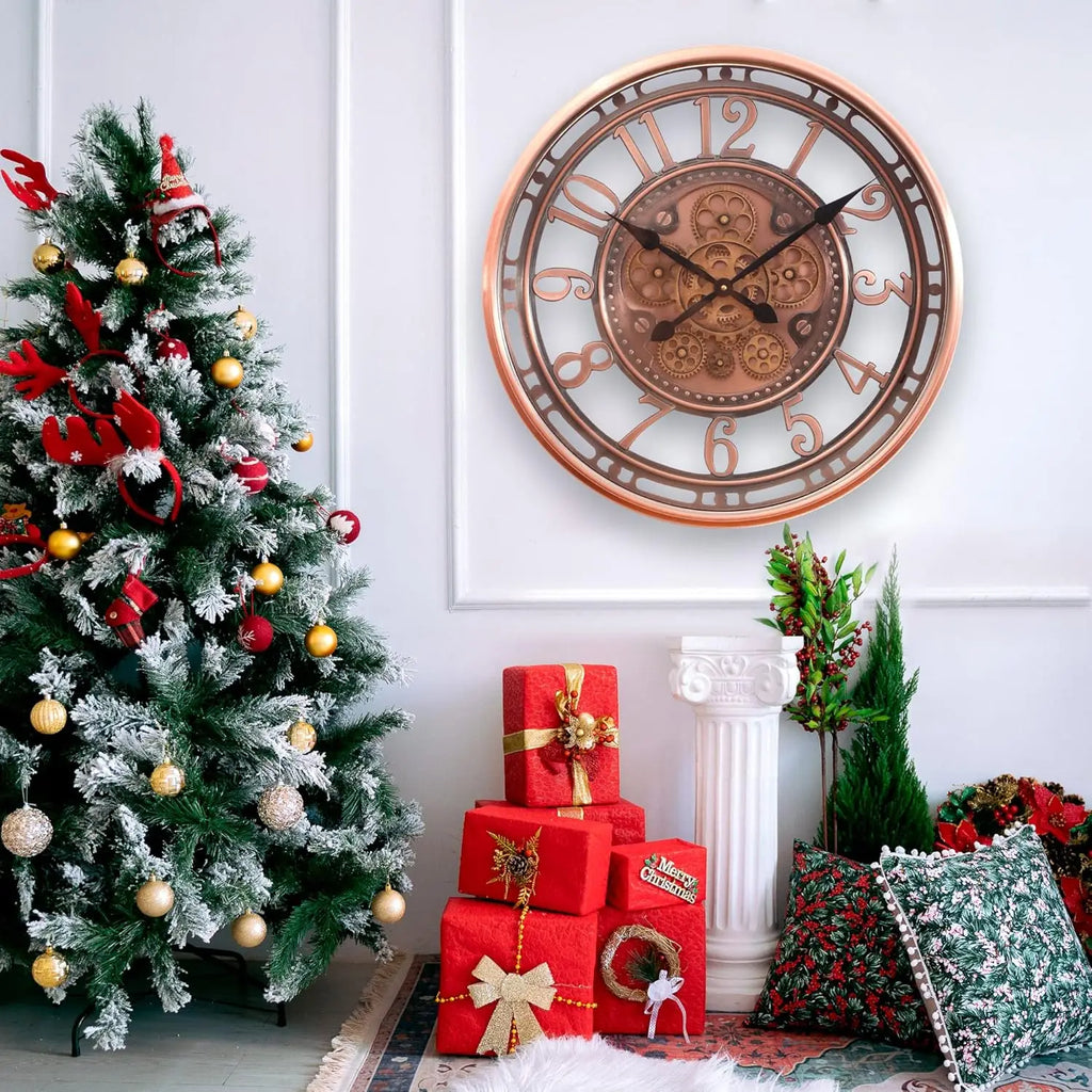 CopperTime Vintage Office Clock For Home And Workspaces