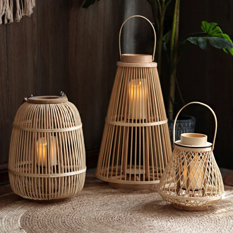 Woven Rattan Lanterns
