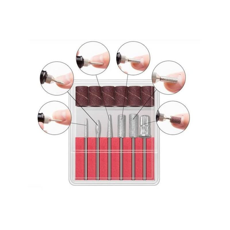 NailForge Pro Electric 6-In-1 Nail Care Set for Manicure and Pedicure