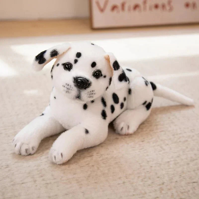 Dalmo Peluche Realistico Dalmata con Imbottitura in Cotone PP per Bambini e Decorazione Casa