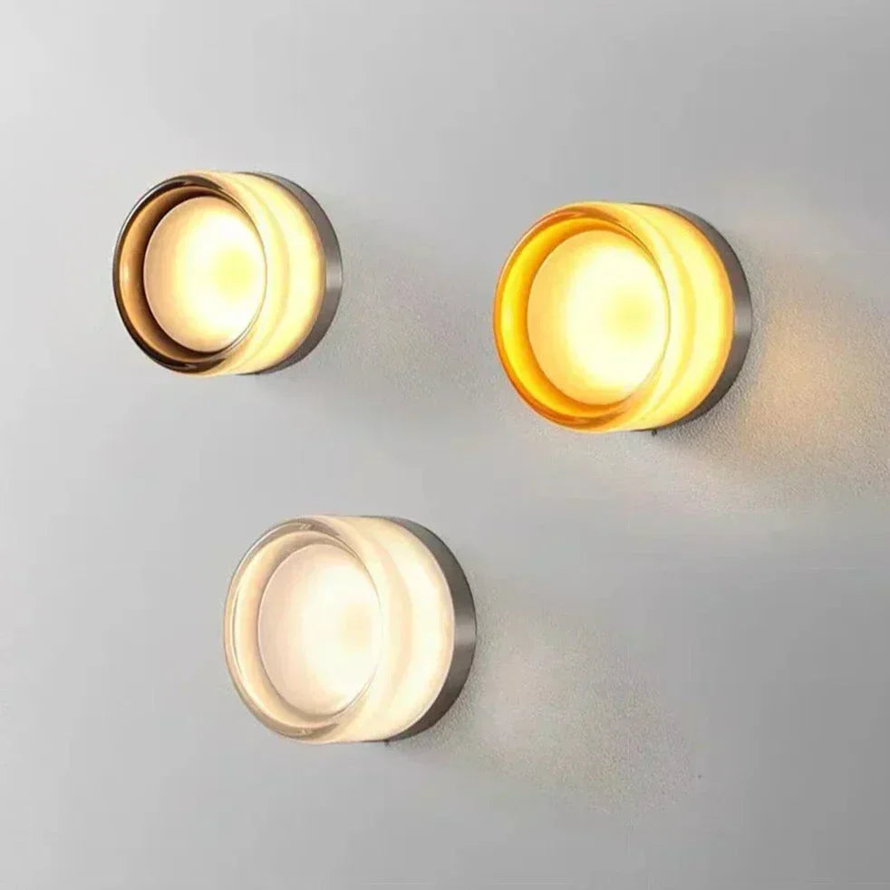 Aurelia Glass Wall Sconce Lamp in Contemporary Style | Fervei