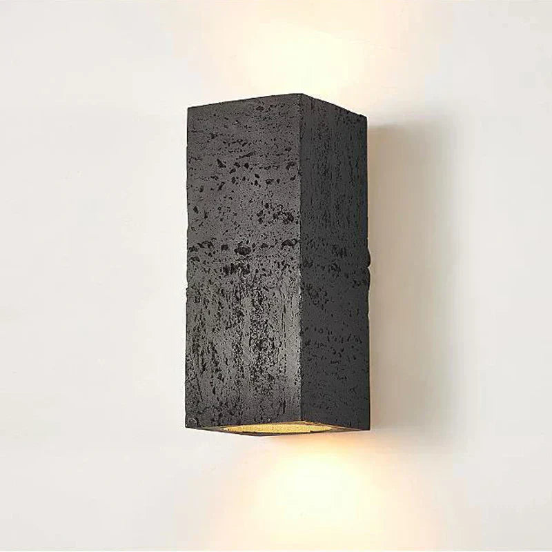 Lyra Cement Wall Sconce Set With Two LED Lights Collection