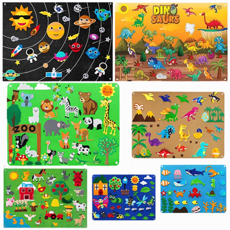 FeltCraft Playboard: Creative Tactile Game for Children to Spark Imagination