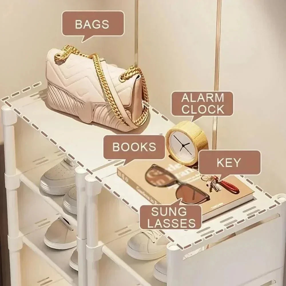 Corner Saver Stackable Shoe Rack For Small Spaces And Corners