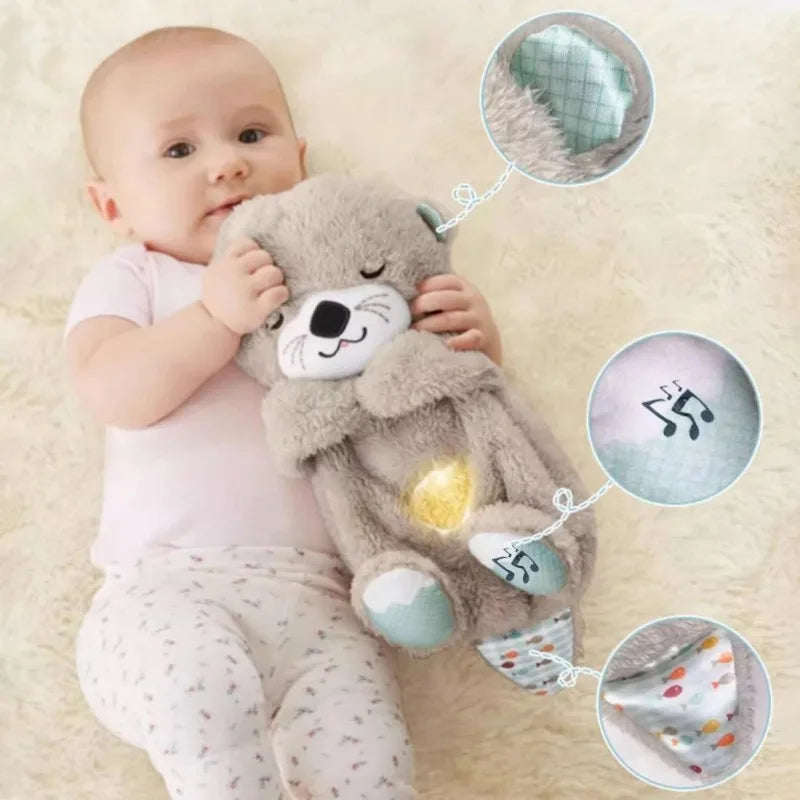 Peluche Loutre pour Bébé, Compagnon de Respiration pour un Coucher Doux | Fervei