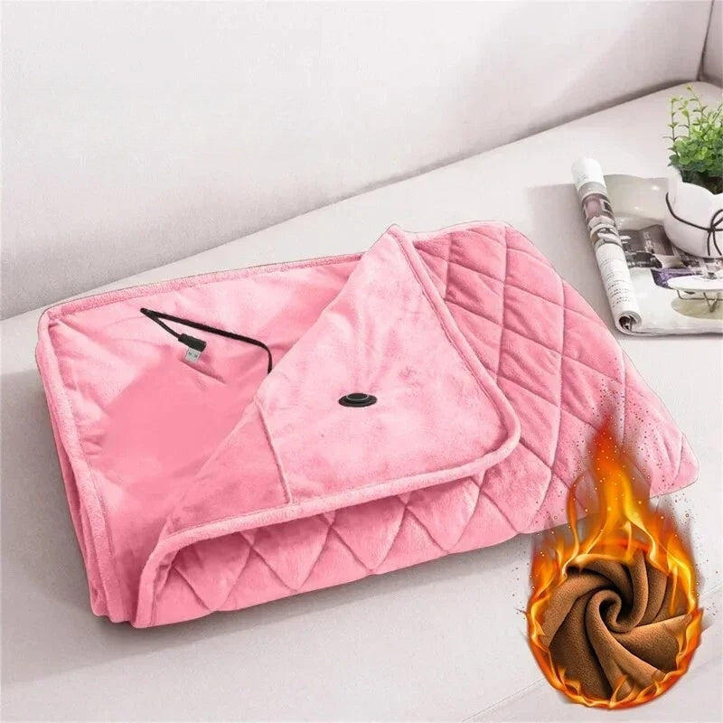 WarmNest Ofis ve Ev İçin Taşınabilir Isıtmalı Battaniye