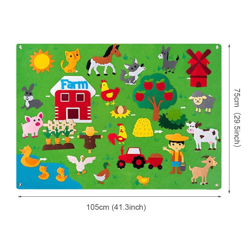 FeltCraft Playboard: Creative Tactile Game for Children to Spark Imagination