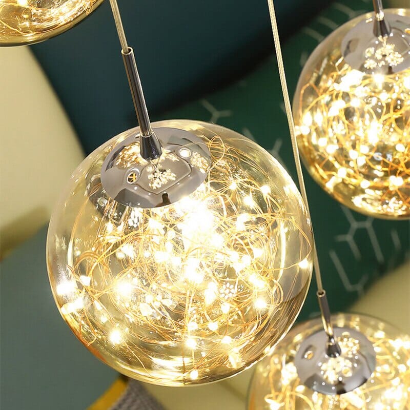 Bella Glass Ball Chandelier | Fervei
