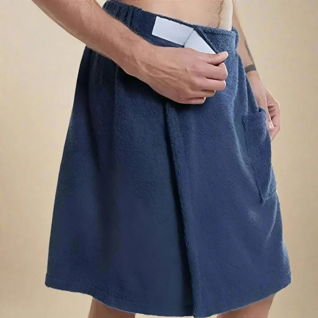 AquaFlex Wrap Portable Bath Towel With Elastic Fit
