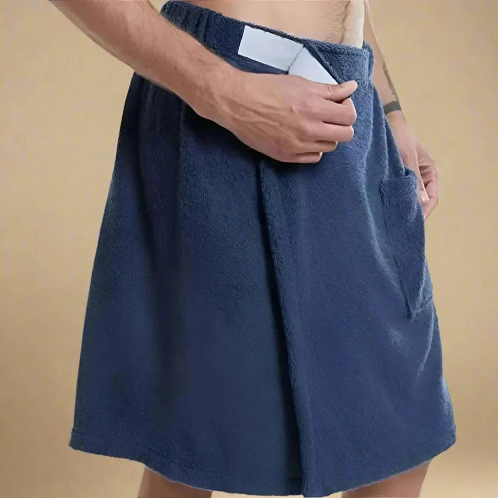 AquaFlex Wrap Portable Bath Towel With Elastic Fit
