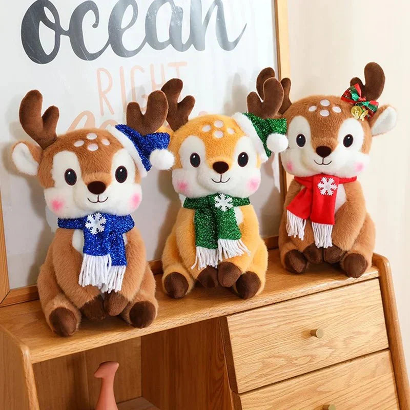 SnuggleScarf Charming Christmas Plush Doll With Cartoon Design