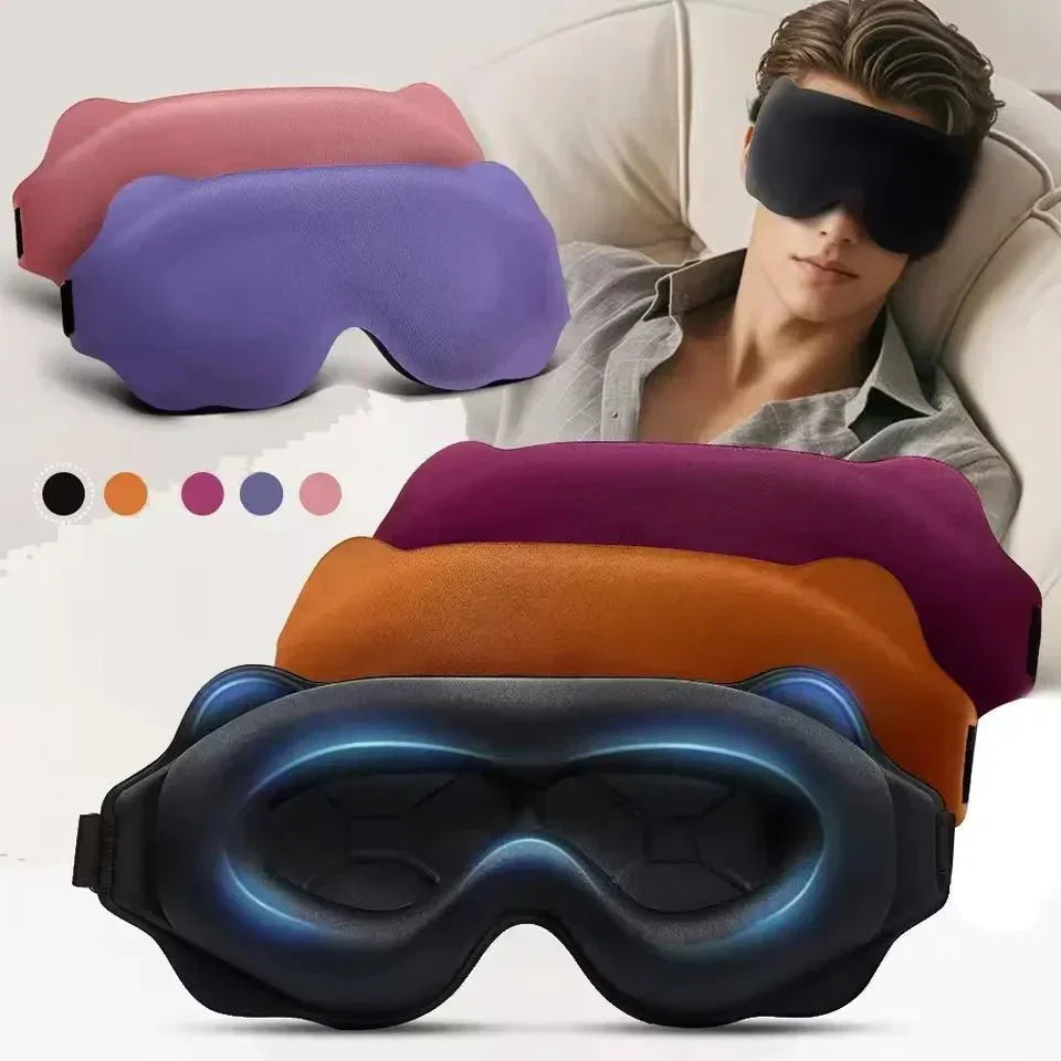NoctiShade 6D Light Blocking Memory Foam Sleep Mask For Deep Sleep