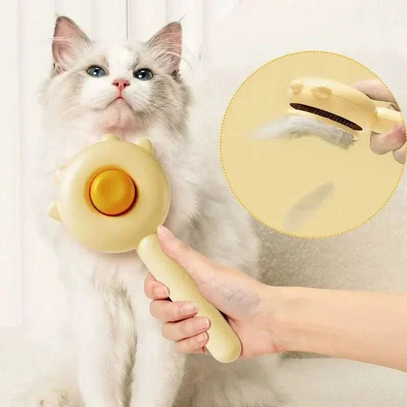 NovaGroom Massage Function Grooming Brush For Dogs And Cats