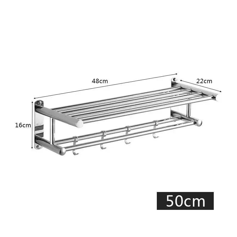 NexaRail Porte-Serviettes en Acier Inoxydable Gain de Place et Stylé pour Toute Salle de Bain