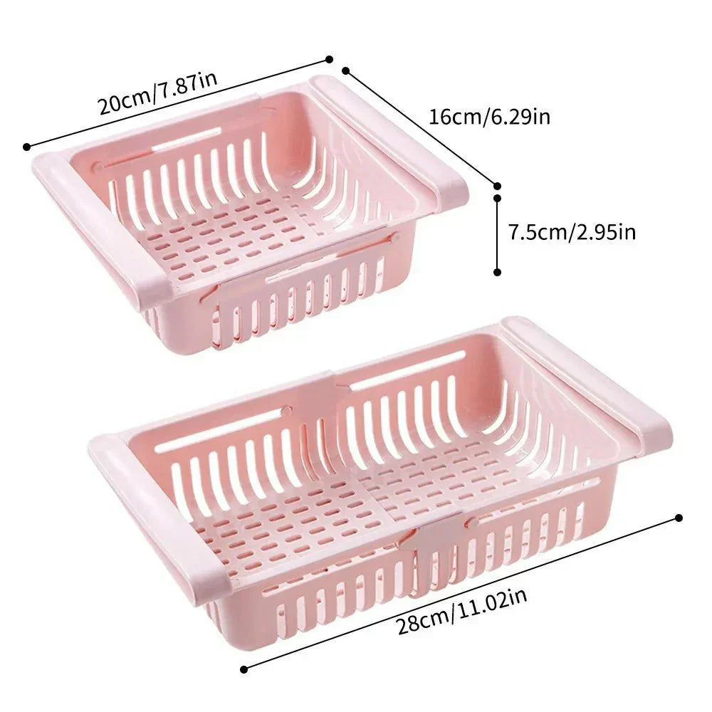 FridgeFlex Pull Out Hanging Box For Eggs Fruit And Kitchen Organization