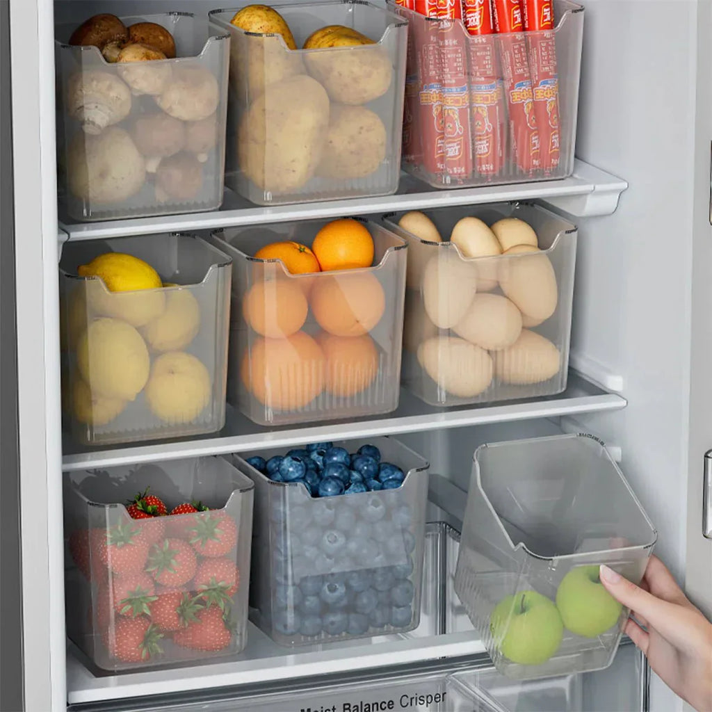 ClearShelf Contenitori per Frigorifero per Organizzare lo Spazio Porta e Interno