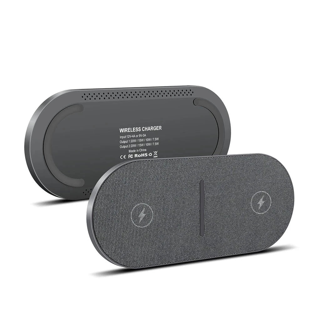 Kyvera 40W Dual Wireless Charging Station For Apple Devices