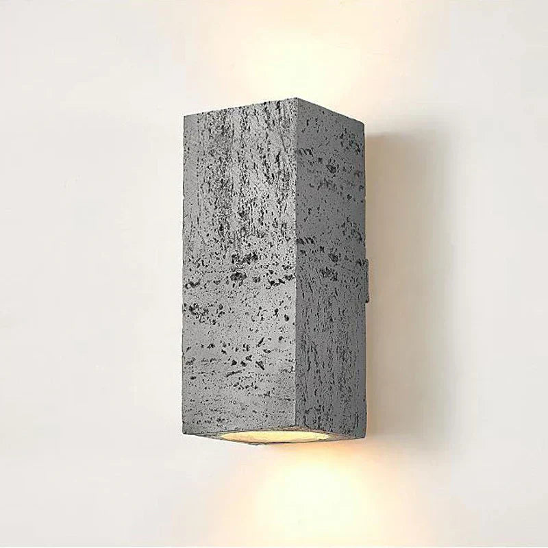 Lyra Cement Wall Sconce Set With Two LED Lights Collection