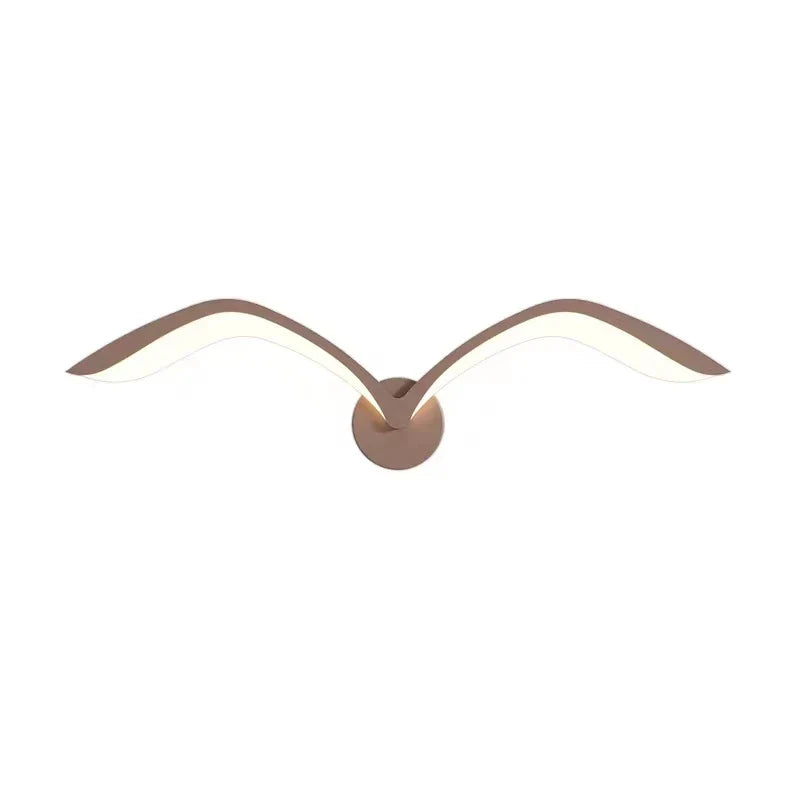 Seagull Shaped Wall Light Sconce For Serene Hallway Ambience And Soft Glow