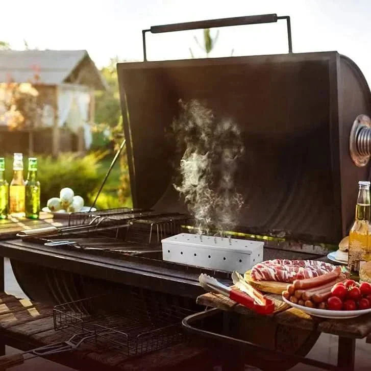 SmokeCraft Premium Stainless Steel Smoker Box Flavour Enhancer For Outdoor BBQs
