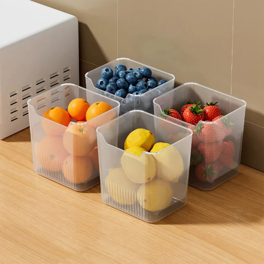 ClearShelf Contenitori per Frigorifero per Organizzare lo Spazio Porta e Interno