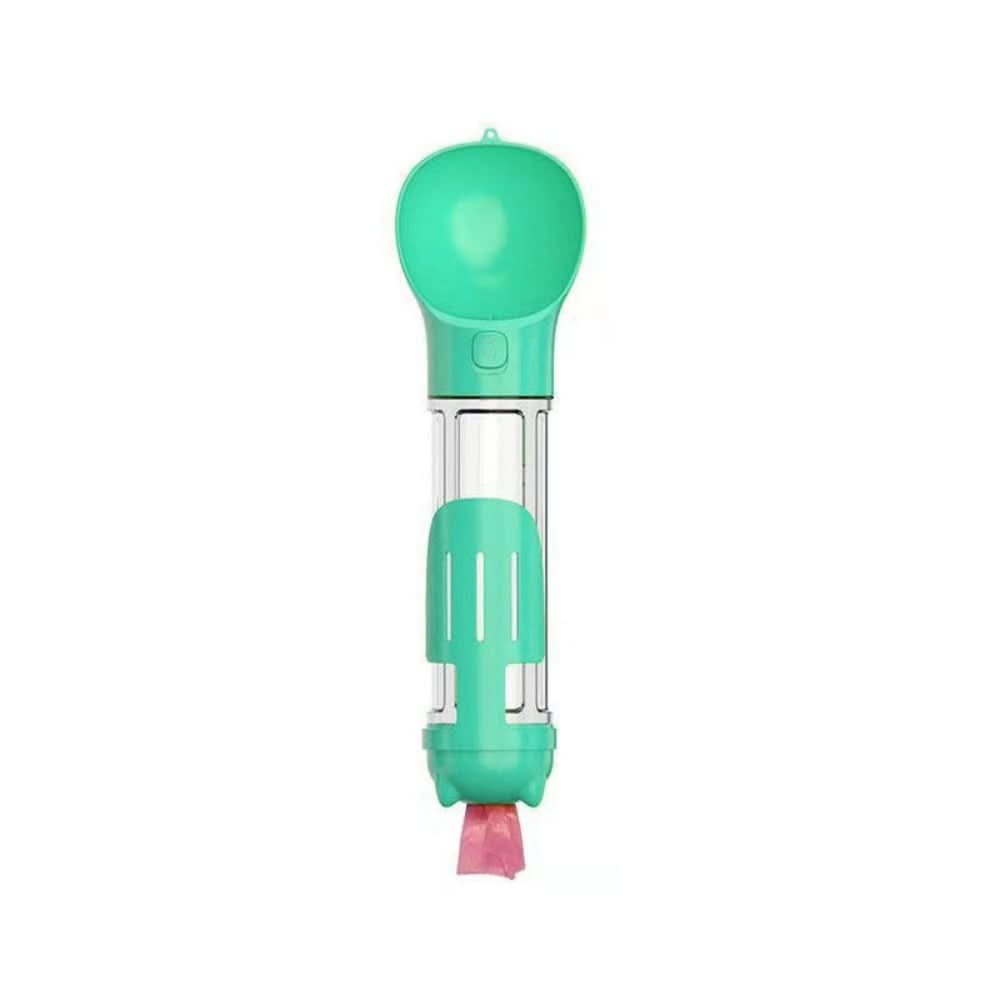 TrailPaw Bottle Portable 2In1 Dog Drinking And Feeding Bottle With Waste Bag Holder