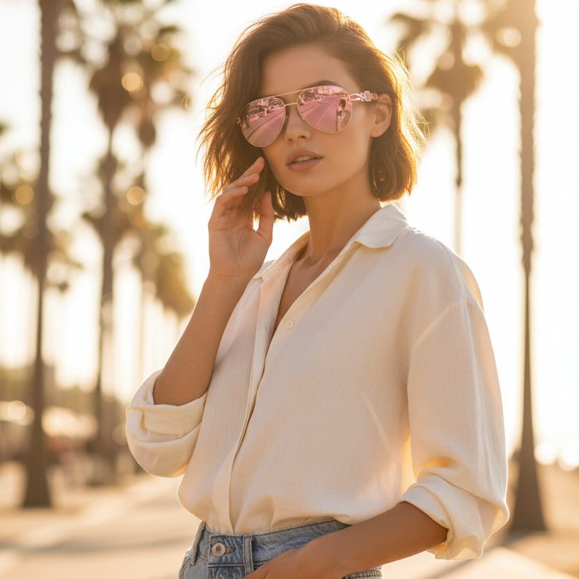 Occhiali da sole alla moda con lente polarizzata per una chiarezza ottimale