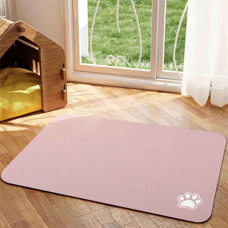 SafePaws Non-Slip Mat For Pet Meals And Easy Cleanup Daily