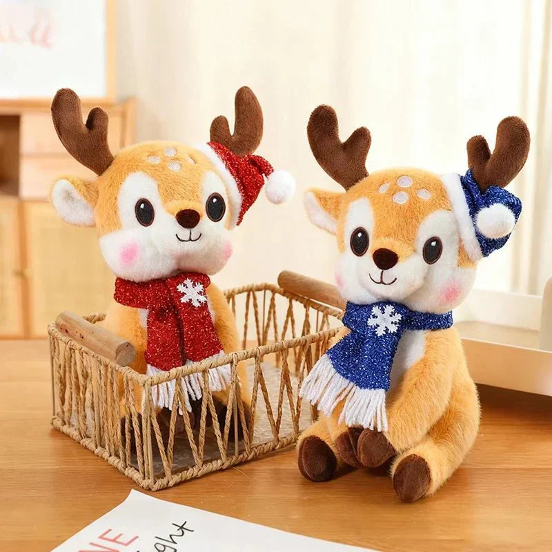 SnuggleScarf Charming Christmas Plush Doll With Cartoon Design