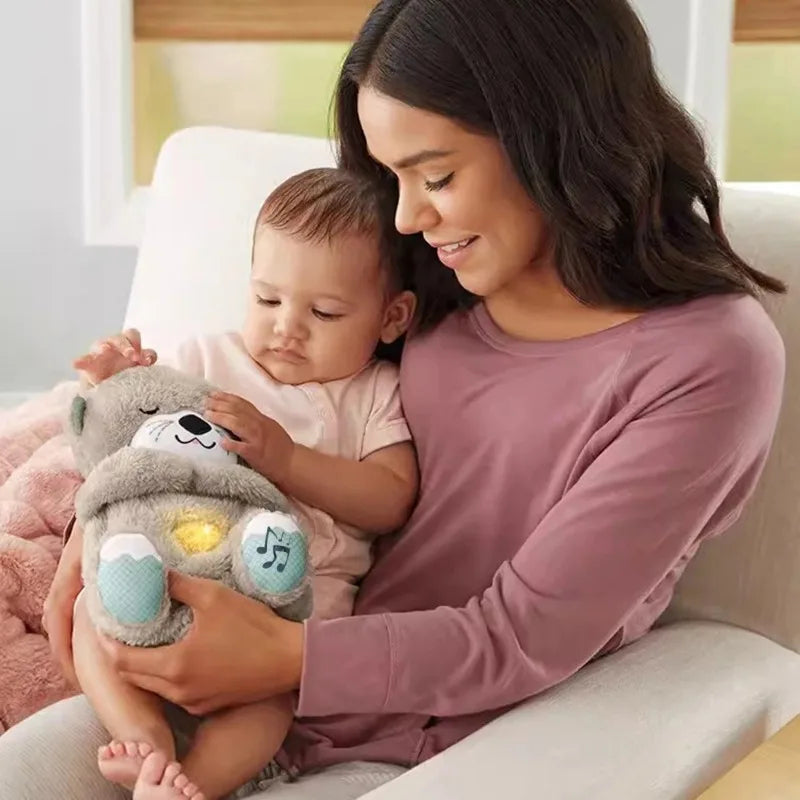 Peluche Loutre pour Bébé, Compagnon de Respiration pour un Coucher Doux | Fervei