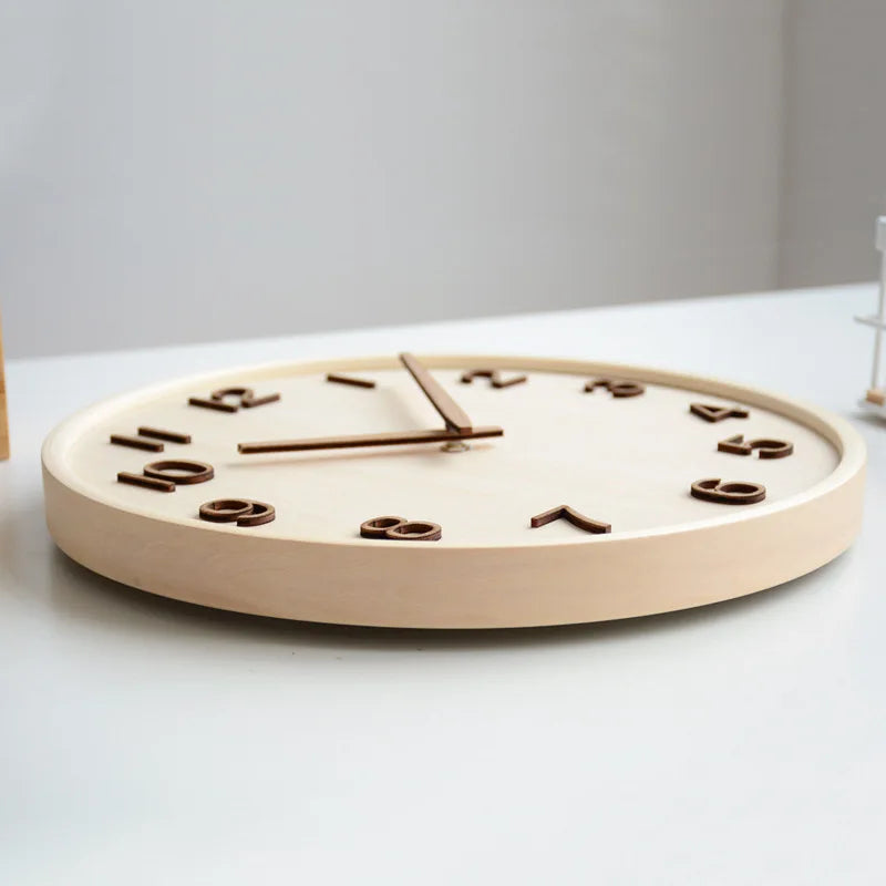 Kirenori Clock In Oak With Japanese Dial Design Edition