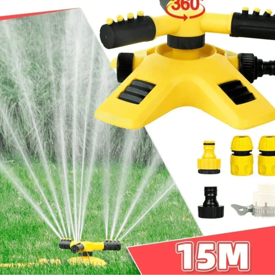 Irrigatore AquaNova a 360 gradi per un'irrigazione efficiente del giardino