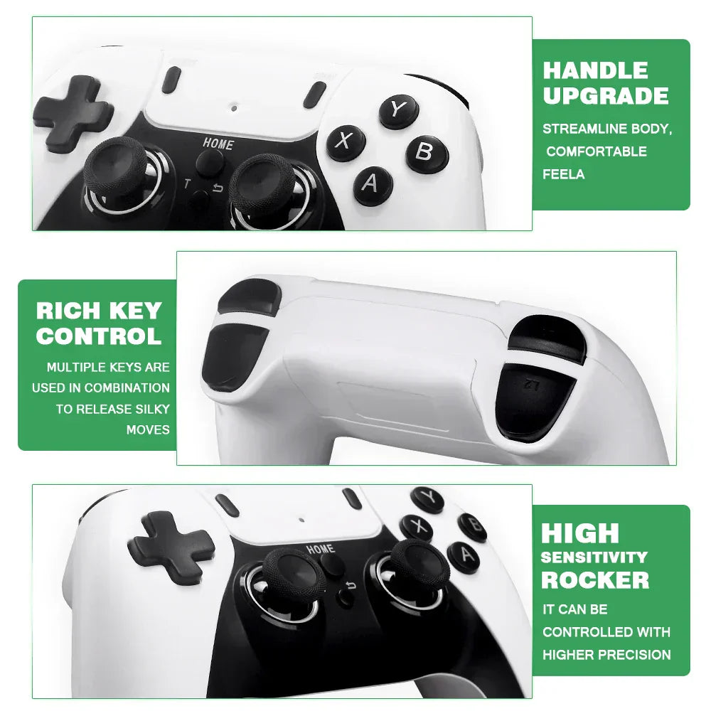 4K Pro Game Stick Console Bundle With Two PS5 Controllers