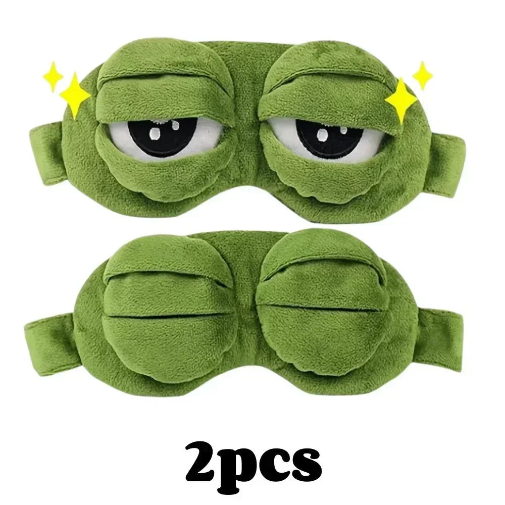 Maschera per Dormire 3D FrogEase per Sonno Rilassato e Viaggi