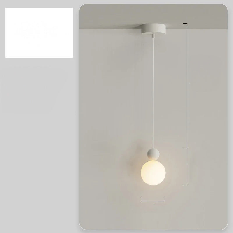 Nordická závěsná lampa se skandinávským LED osvětlením pro domácí použití