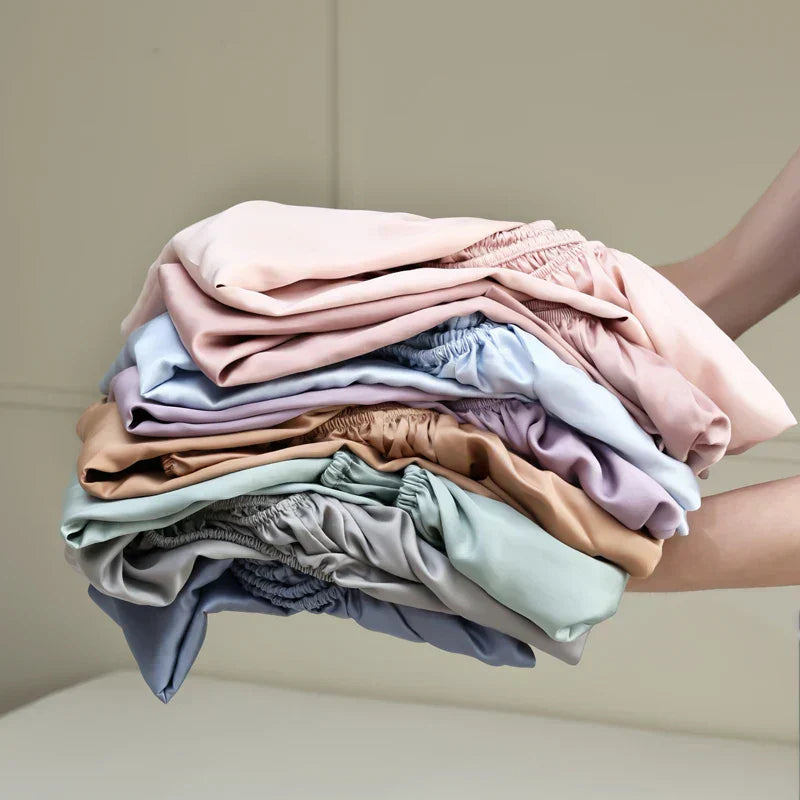 Royal Silk Fitted Sheet Made From Luxurious Mulberry Silk For Smooth Sleep