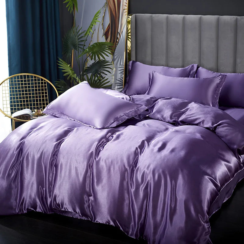 Premium Silk Bedding Set Exuding Luxury And Timeless Elegance