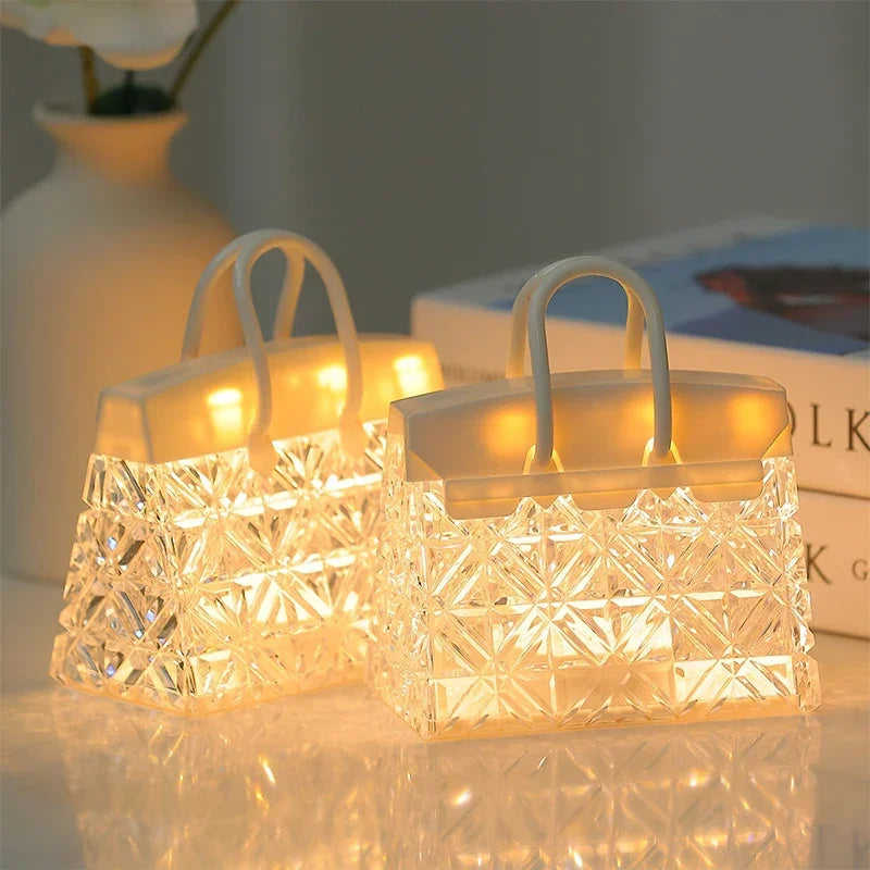 GlimmerTote | LED Acrylic Lamp for Gifts and Decor
