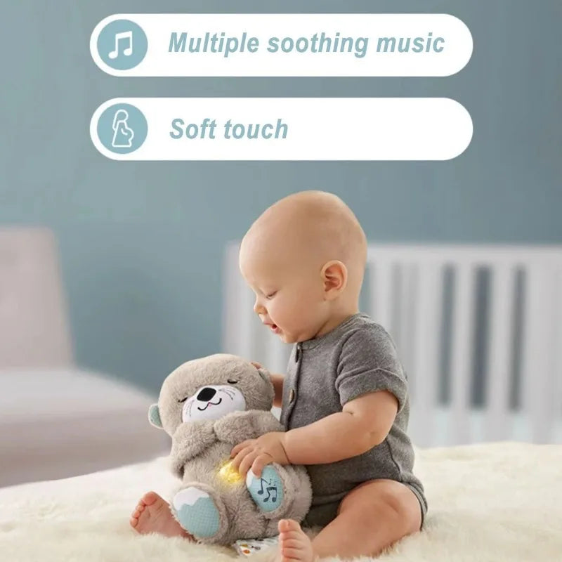 Peluche Loutre pour Bébé, Compagnon de Respiration pour un Coucher Doux | Fervei