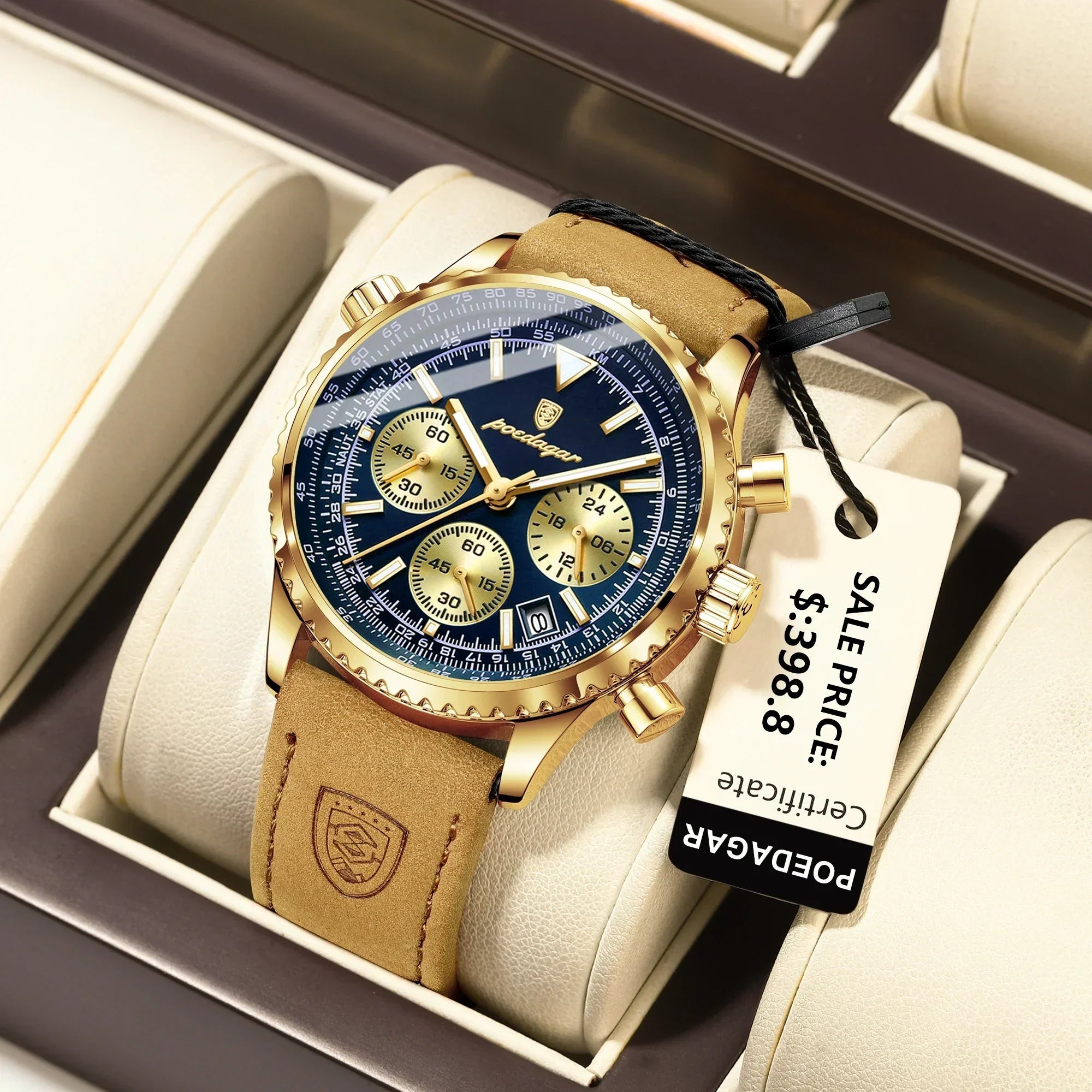Apollo Chrono – Montre de sport militaire étanche de luxe à quartz pour hommes | Fervei