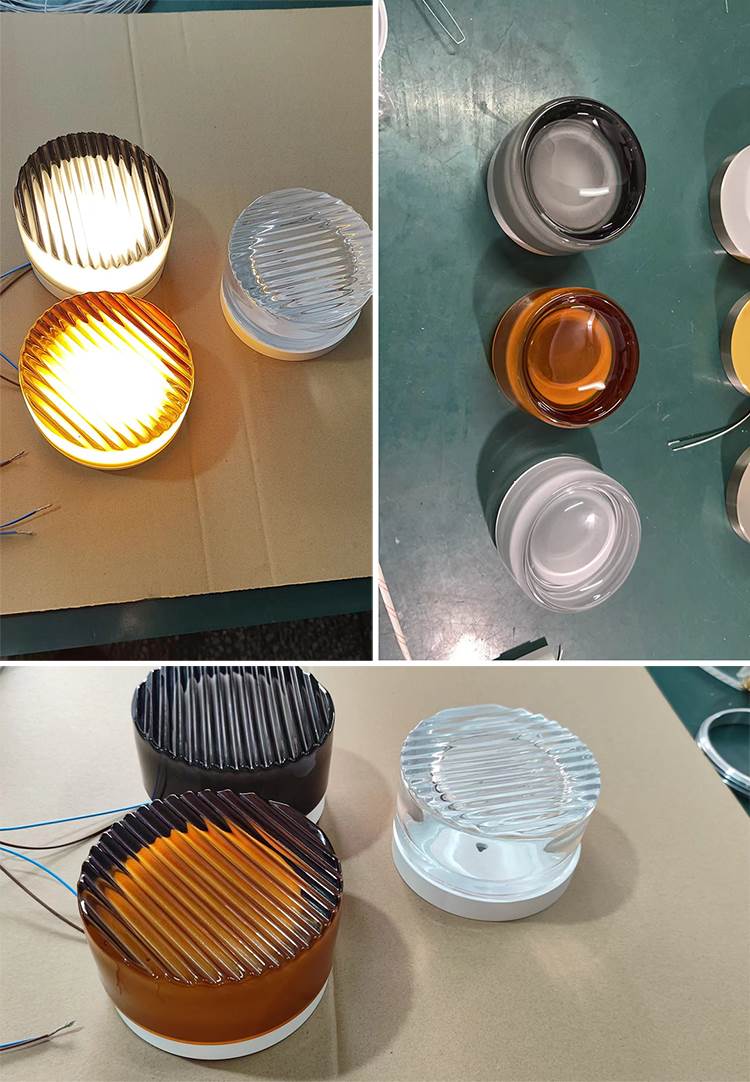 IP65-klassificeret TML Ripple moderne væglampe med hærdet glasskærm og berøringskontakt
