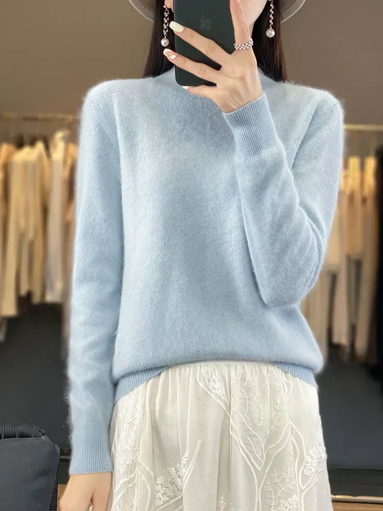Kirstin 100 Percent Cashmere Knit Women’s Sweater Everyday Wear