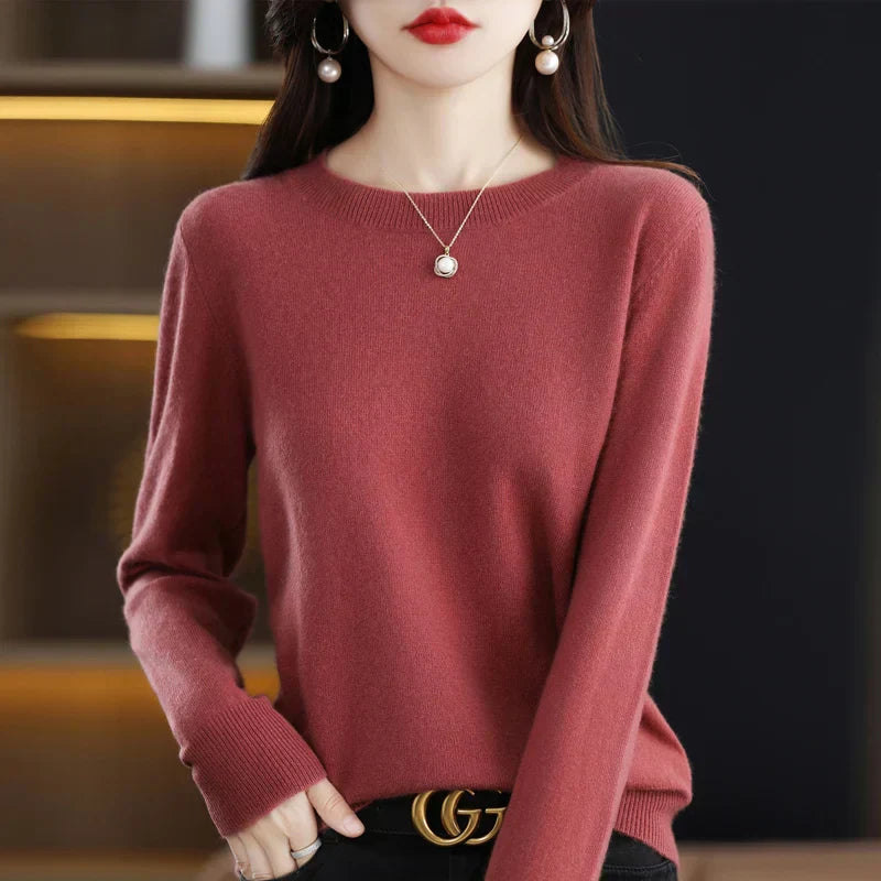 Charlotte Cashmere Wool Sweater 100 Percent Classic Knit