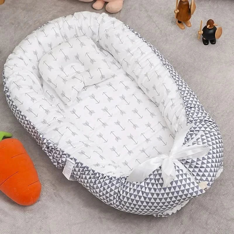NookNest Foldable Baby Cot For Safe Sleep At Home And On The Go