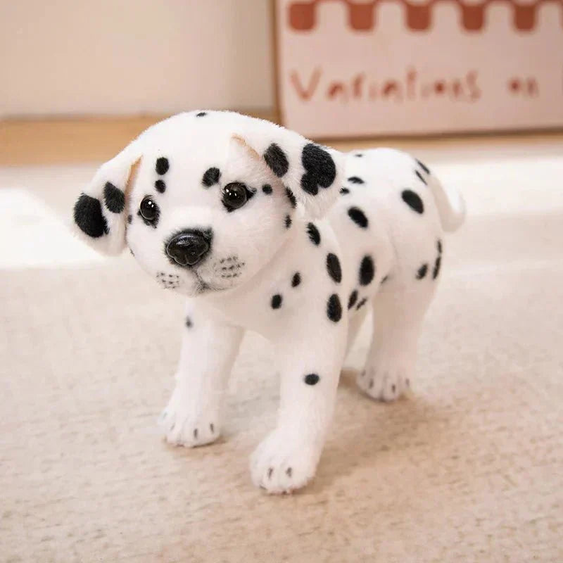 Dalmo Peluche Realistico Dalmata con Imbottitura in Cotone PP per Bambini e Decorazione Casa