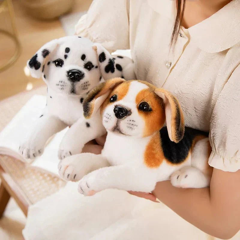 Dalmo Peluche Realistico Dalmata con Imbottitura in Cotone PP per Bambini e Decorazione Casa