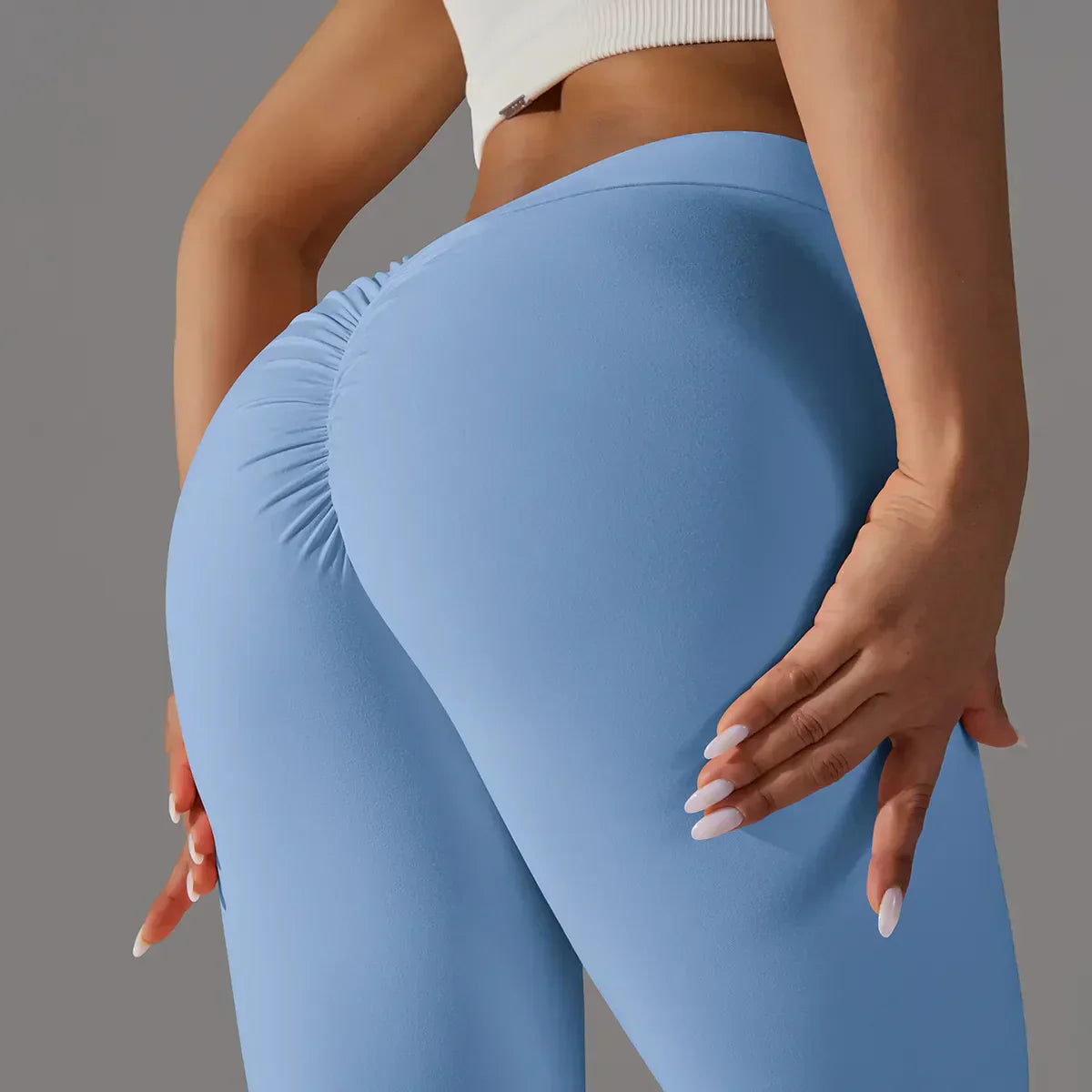 Leggings taille haute V-Back pour femmes avec silhouette classique