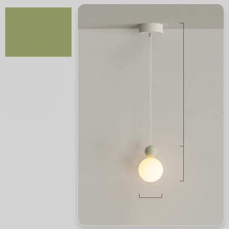 Nordická závěsná lampa se skandinávským LED osvětlením pro domácí použití