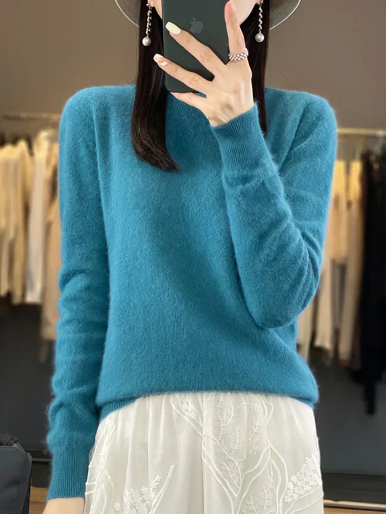 Kirstin 100 Percent Cashmere Knit Women’s Sweater Everyday Wear